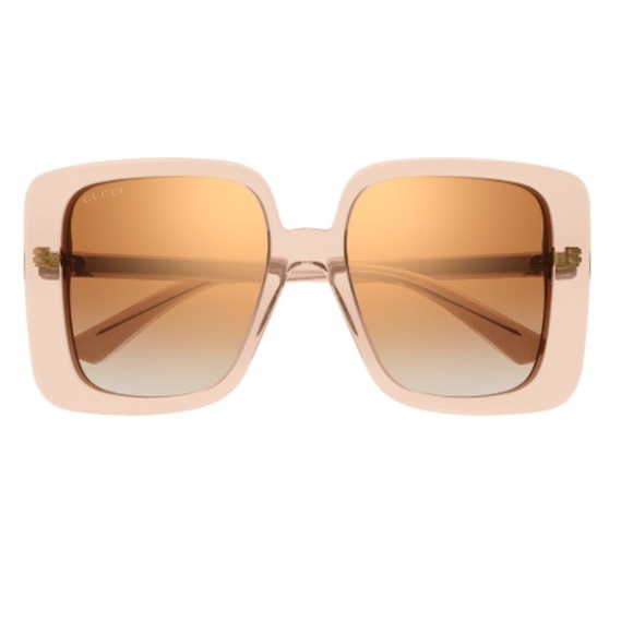 NEW GUCCI SQUARE WOMEN BEIGE GG1314S 005  SUNGLASSES - Picture 3 of 9